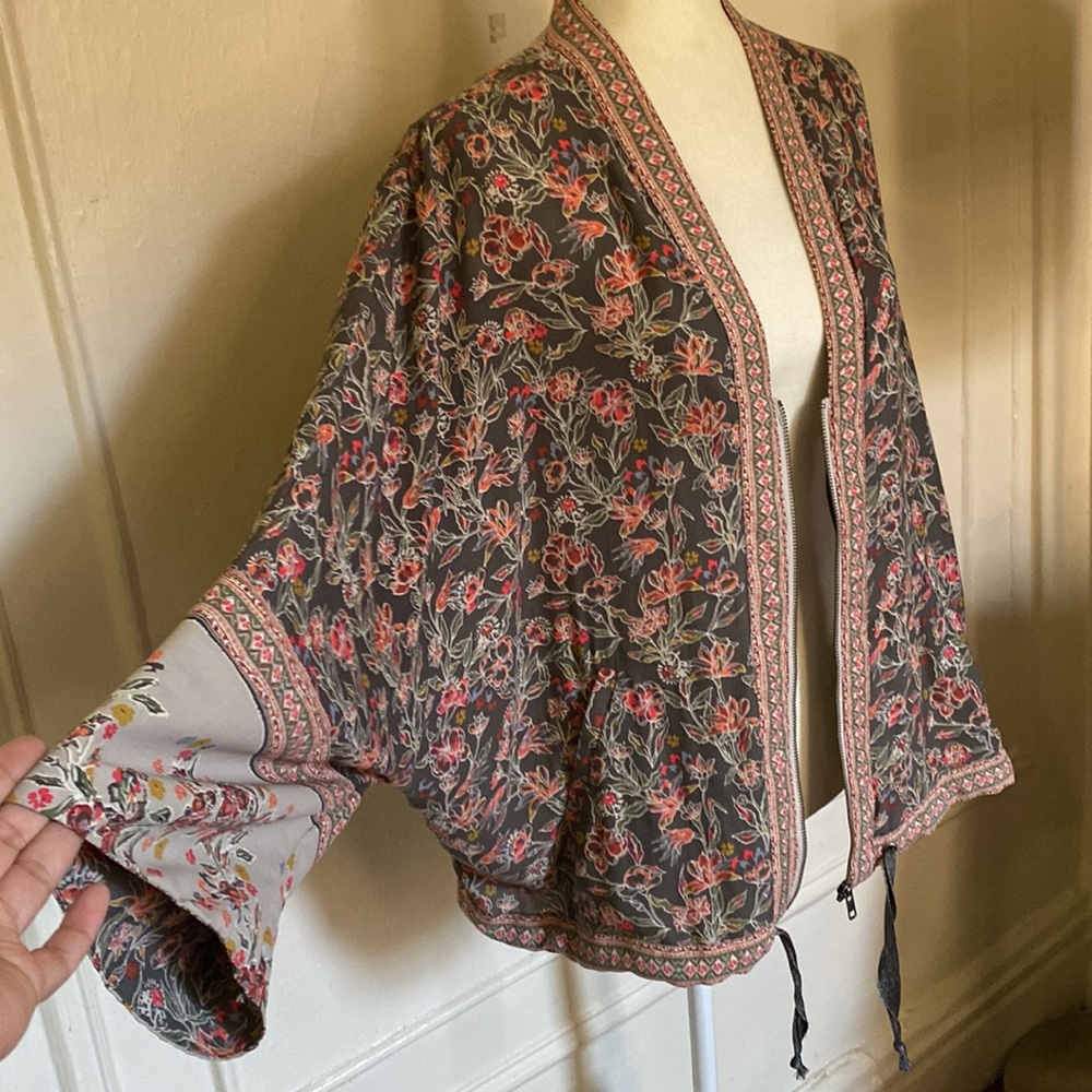 Free People Wildflower Cinched Kimono